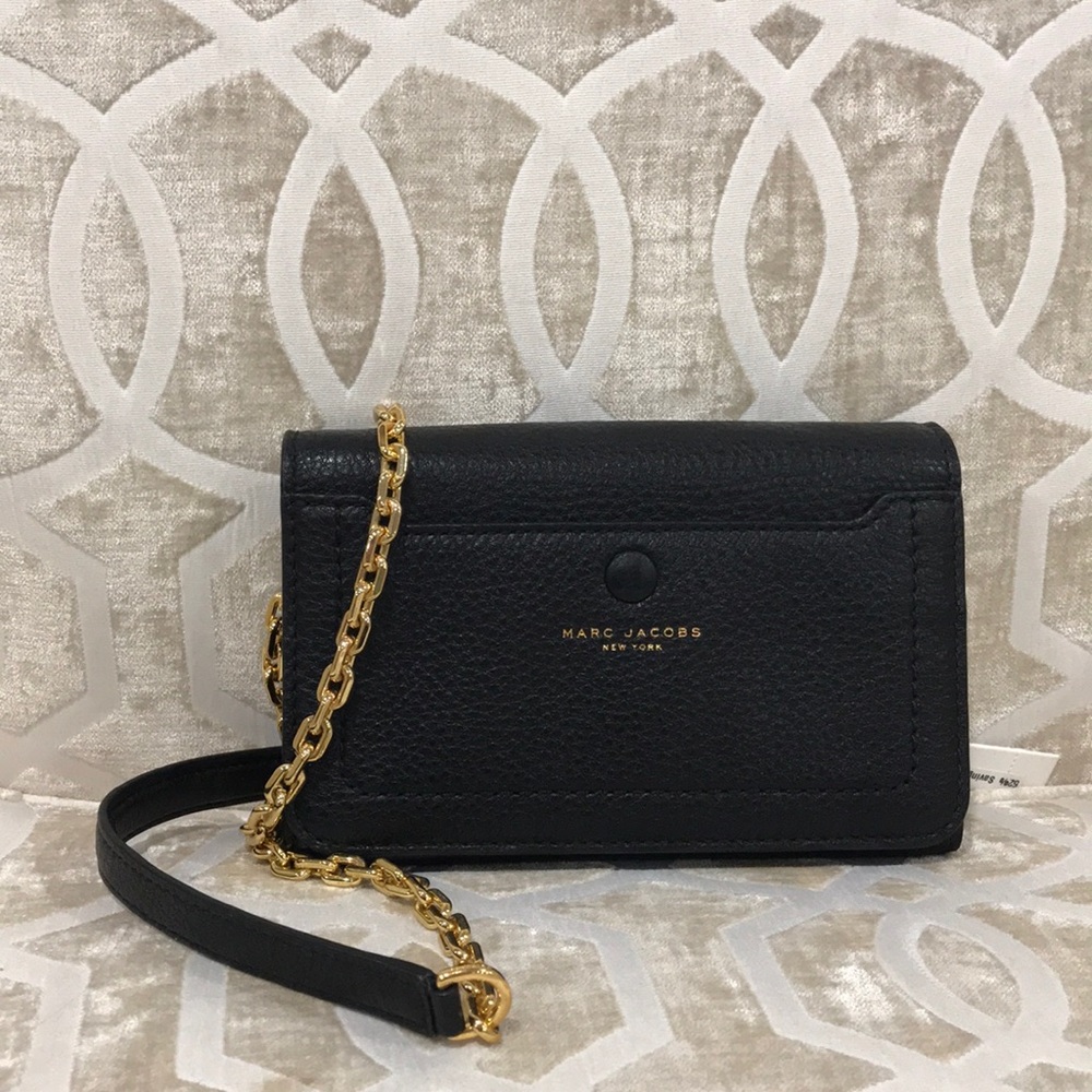 🎁 Marc Jacobs Empire City Leather Wallet Crossb. Bag - Picture 11 of 13